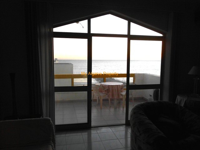 balcony facing quarteira beach